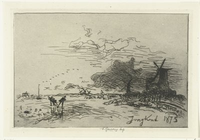 Téli táj Rotterdam közelében alkotó: Johan Barthold Jongkind