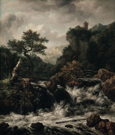 J. Ruisdael „Tájkép” című festményének másolata alkotó: Johan Christian Dahl