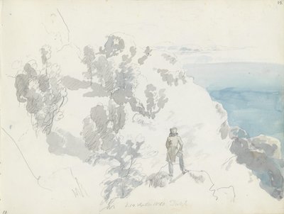 A Monte S. Angelo-ra vezető emelkedőtől alkotó: Johan Christian Dahl