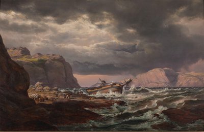 Hajótörés Norvégia parton alkotó: Johan Christian Dahl