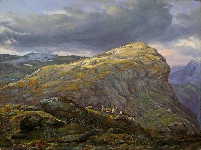 Stugunøset Filefjellben alkotó: Johan Christian Dahl