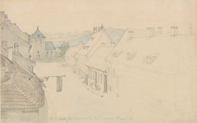 A Christianiában található Megváltónk-templom a Grensenről nézve alkotó: Johan Christian Dahl