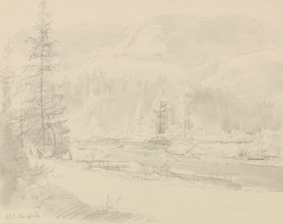 Bruflatnál alkotó: Johan Christian Dahl