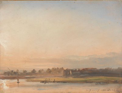 Kilátás az Elbára alkotó: Johan Christian Dahl