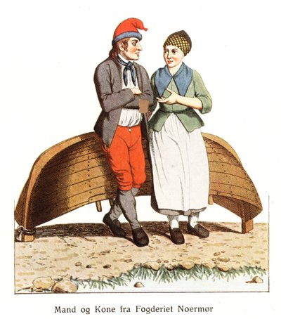 Norvég népviselet alkotó: Johan F. L. Dreier