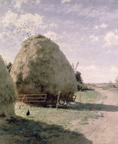 Szénakazalok alkotó: Johan Fredrik Krouthen