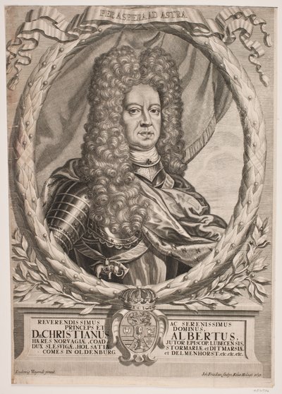 Christian Albrecht Gottorp herceg alkotó: Johan Friedlein