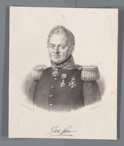 Joseph Jacobus báró van Geen portréja alkotó: Johan Hendrik Hoffmeister