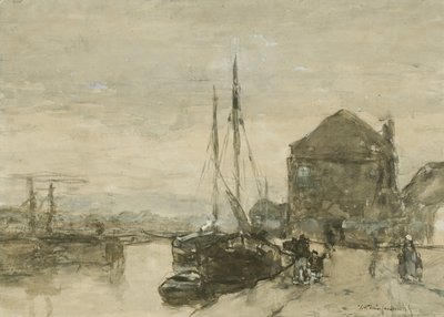 Kilátás a Turfmarkt és az Eendjespoort területére Haarlemben Kilátás a Turfmarkt-ra az Eendjespoorttal Haarlemben alkotó: Johan Hendrik Weissenbruch