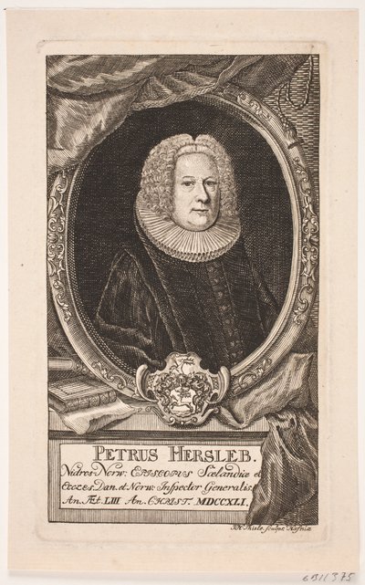 Peder Hersleb püspök alkotó: Johan Herman Thiele