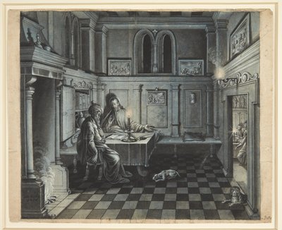 Krisztus és Nikodémus alkotó: Johan Keyll