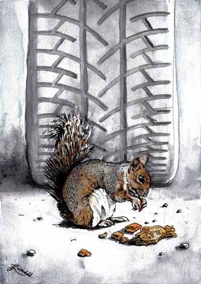 Mókus a Tire Track-től alkotó: Johan Liewendahl