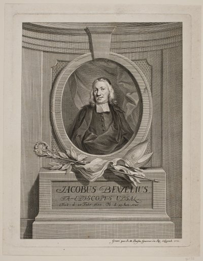 Jacob Benzelius püspök alkotó: Johan Martin Preisler