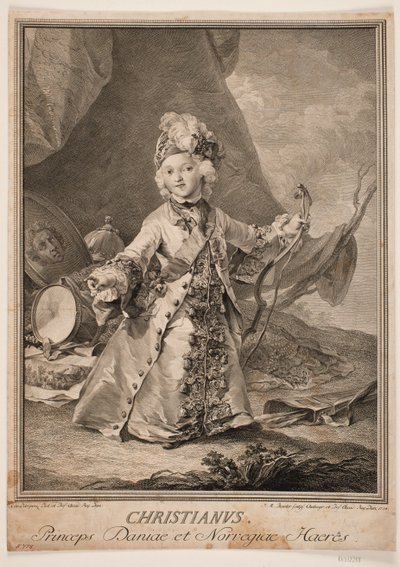 Christian VII gyermekként alkotó: Johan Martin Preisler