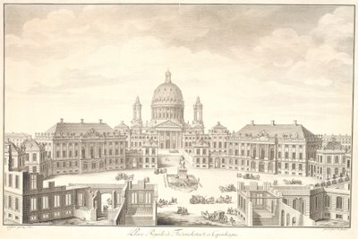 Place Royale Friedrichstadttól Koppenhágáig alkotó: Johan Martin Preisler