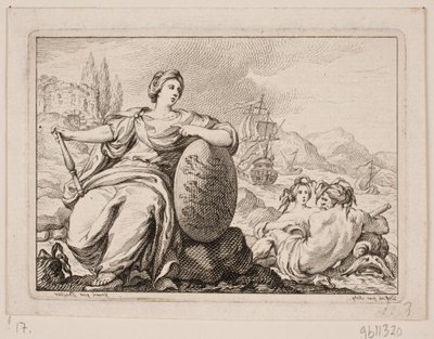 Vignet til P. H. Mallet: Dánia története I, 1758 alkotó: Johan Martin Preisler