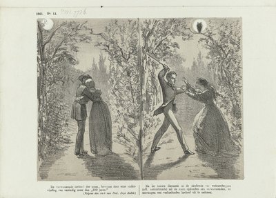 Rajzfilm a Hold hatásáról, 1865 alkotó: Johan Michaël Schmidt Crans