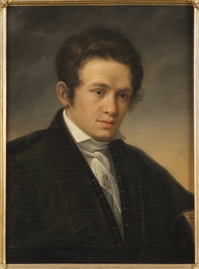 Karl August Nicander (1799-1839) költő portréja, Sodermark, Olof Johan (1790-1848). Olajfestmény alkotó: Johan Olaf Sodermark