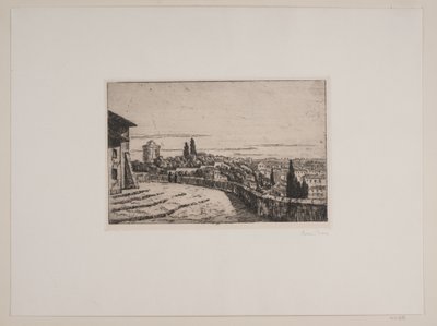 Róma kilátása a Janiculum-hegyről alkotó: Johan Rohde