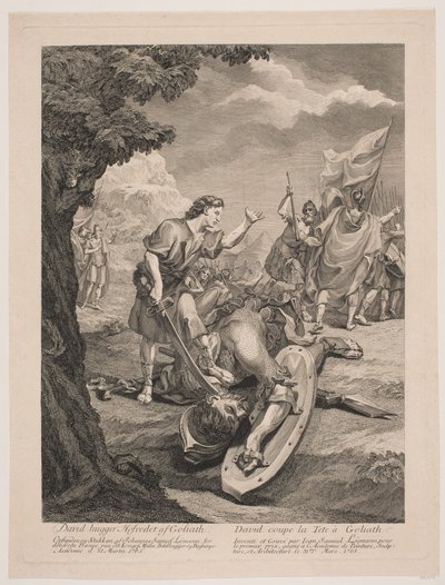Dávid és Góliát alkotó: Johan Samuel Lymann