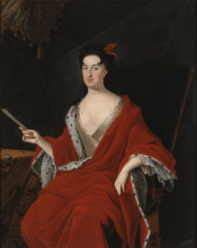 Catherine Opalinska, reine de Pologne – Catherine Opalinska (1680-1747), lengyel királynő portréja, készítette Starbus, Johan (1679-1724). Olajfestmény. Mérete: 145x117 cm. Nemzeti Múzeum Stockholm alkotó: Johan Starbus