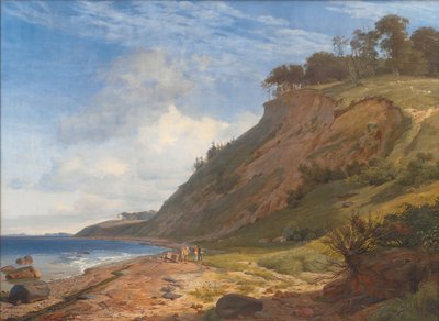 Egy dán tengerpart. Kilátás Kitnæsből a Roskilde-fjordra. Zéland alkotó: Johan Thomas Lundbye