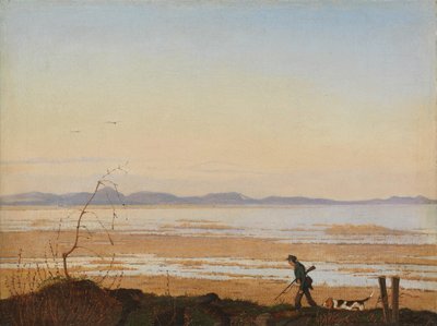 Egy este az Arresø-tó mellett, kb. 1837. alkotó: Johan Thomas Lundbye