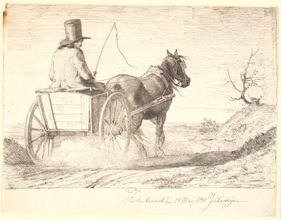Farmer vezet egy szekeret alkotó: Johan Thomas Lundbye