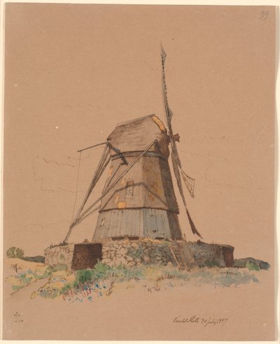 Vendet Mølle, Dortheaslyst alkotó: Johan Thomas Lundbye