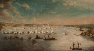 A fredrikshamni csata 1790 májusában, 1791. alkotó: Johan Tietrich Schoultz