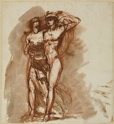 Merkúr és Pszükhé, II alkotó: Johan Tobias Sergel