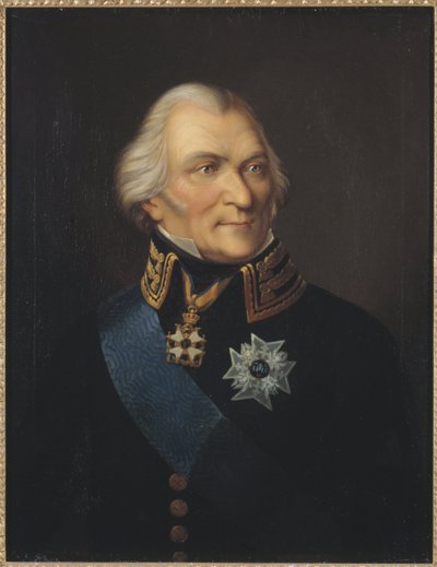Johan Christopher (Kristoffer) von Toll gróf (1743-1817) portréja, egyébként Johann Wilhelm Carl (1792-1873). Olajfestmény. Mérete: 75x62 cm. Stockholmi Nemzeti Múzeum alkotó: Johan Way