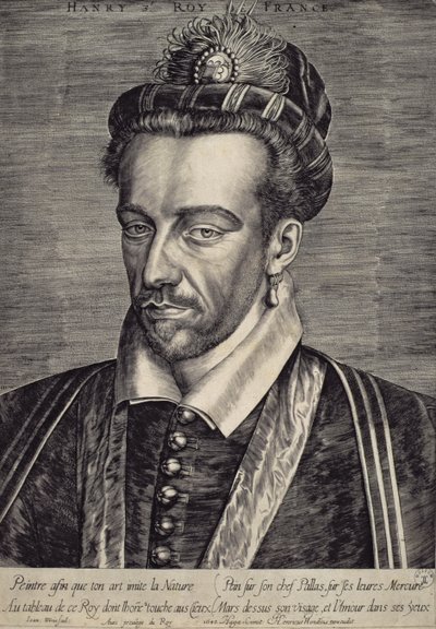 Henri III Valois (1551-89) alkotó: Johan Wierix