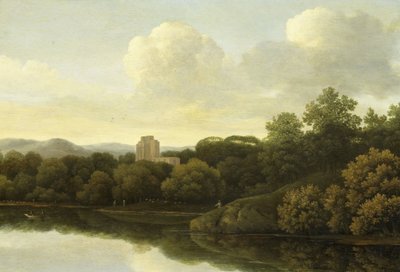 Erdős táj folyóval alkotó: Johan de Lagoor (attributed to)