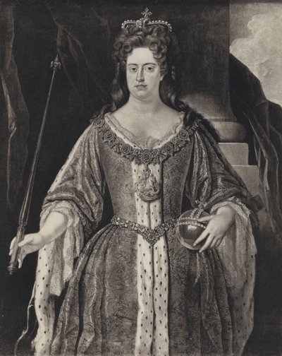 Anna királynő (litho) alkotó: Johann (after) Closterman