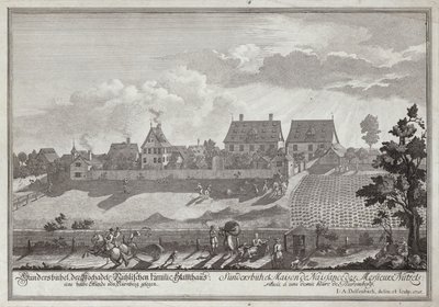 Sundersbuhl, a Nutzel család lakhelye, Nürnberg közelében alkotó: Johann Adam Delsenbach