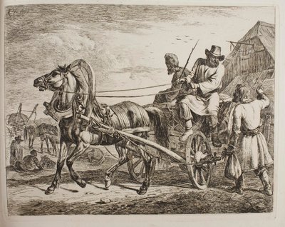 Egy orosz paraszti szekér alkotó: Johann Adam Klein