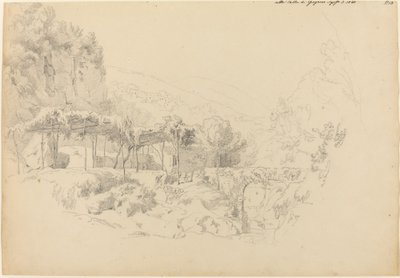 Egy árnyas lugas Gragnano völgyében alkotó: Johann Adam Klein