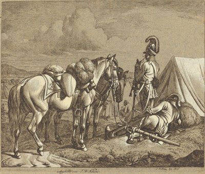 osztrák dragonyosok alkotó: Johann Adam Klein