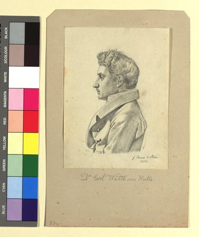 Carl Witte (Dr. jur. et phil., 1800-1883), költő alkotó: Johann Adam Klein