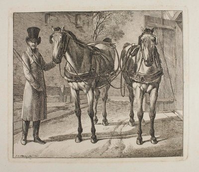 Hintólovak hámmal alkotó: Johann Adam Klein