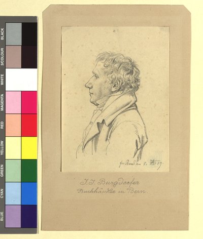 J. J. Burgdorfer, könyvkereskedő Bernben alkotó: Johann Adam Klein