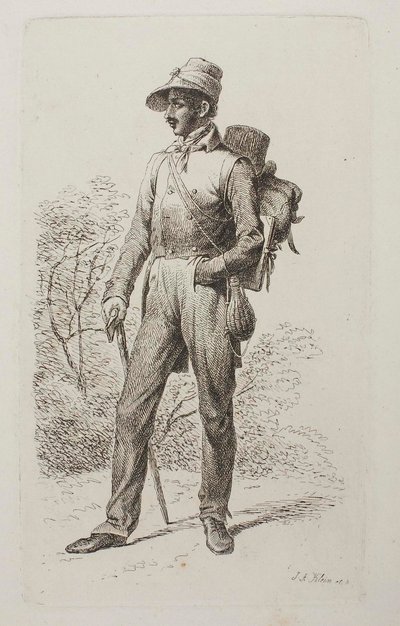 Johann Jacob Kirchner gyalogtúrán alkotó: Johann Adam Klein