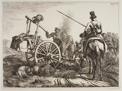 Orosz tábori kovácsműhely alkotó: Johann Adam Klein