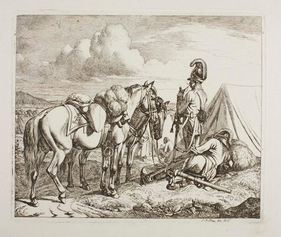 Orosz katonák alkotó: Johann Adam Klein