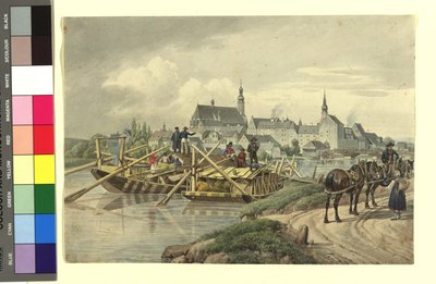 Straubing észak felől alkotó: Johann Adam Klein