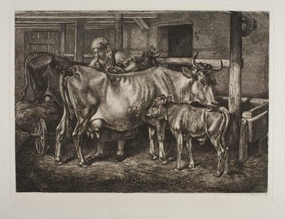 A kefélt tehenek alkotó: Johann Adam Klein