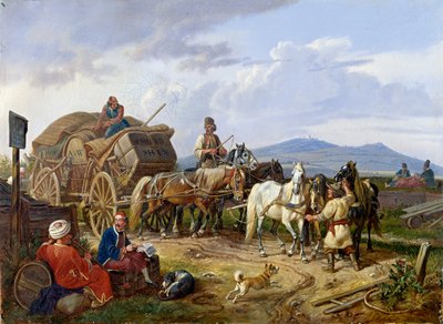 Valah teherszállító kocsi alkotó: Johann Adam Klein