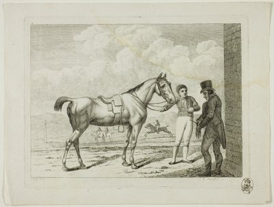 Lovasiskola és lovak alkotó: Johann Adolph Darnstedt