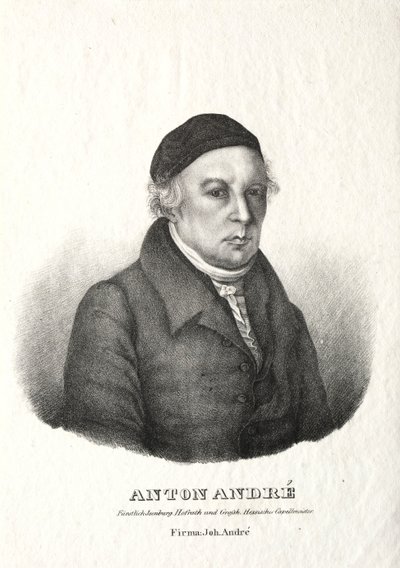 Anton André portréja. alkotó: Johann André